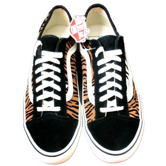 Vans Women's Style 36 Decon Sf Animal Stripes shoes Black Marshmallow Sizes NEW - Picture 2 of 5